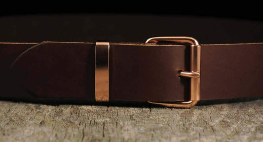 Copper Belt Buckle Set for Leather