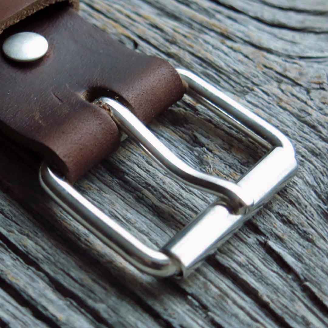 3/4" silver buckle