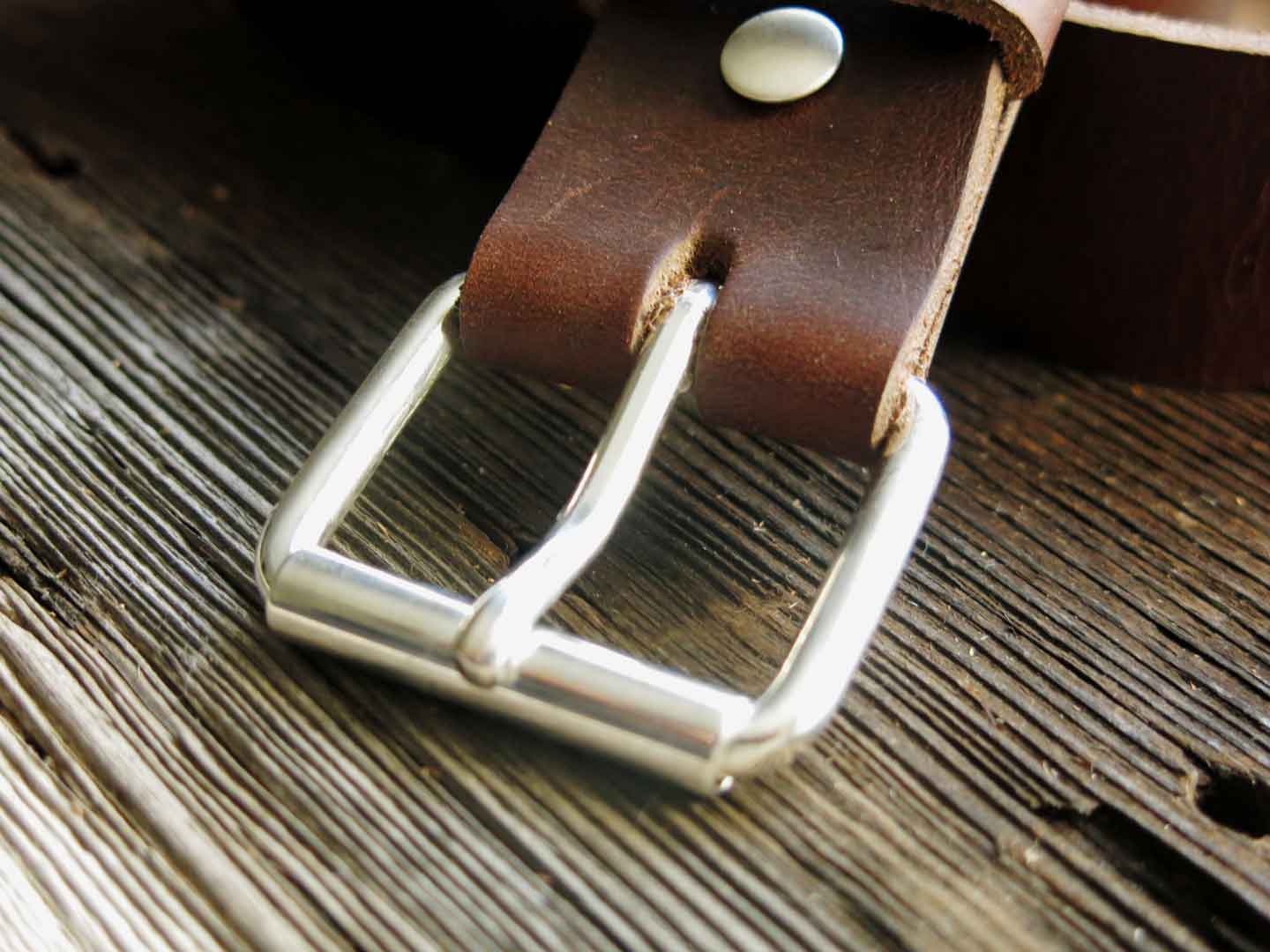 3/4" silver buckle